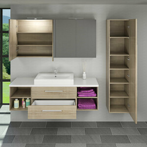 Spiegelschrank City 160cm braun