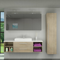 Spiegelschrank City 160cm braun