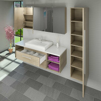 Spiegelschrank City 160cm braun