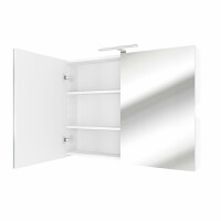 Spiegelschrank, Badspiegel, Badezimmer Spiegel City 100cm weiß NEIN ohne LED-Beleuchtung