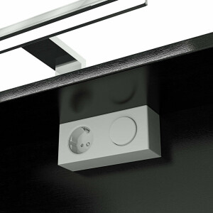 Spiegelschrank City 200cm schwarz