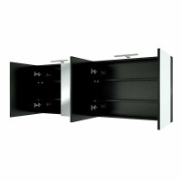 Spiegelschrank City 200cm schwarz