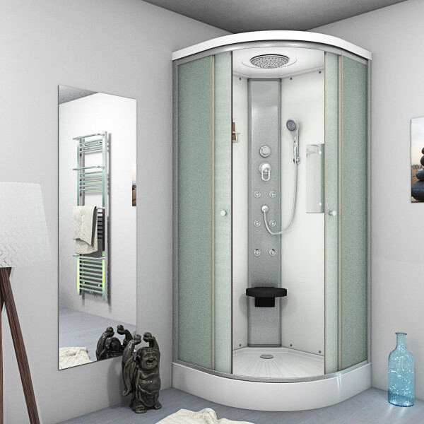 Duschkabine Fertigdusche Dusche Komplettkabine D10-00M0 80x80 cm