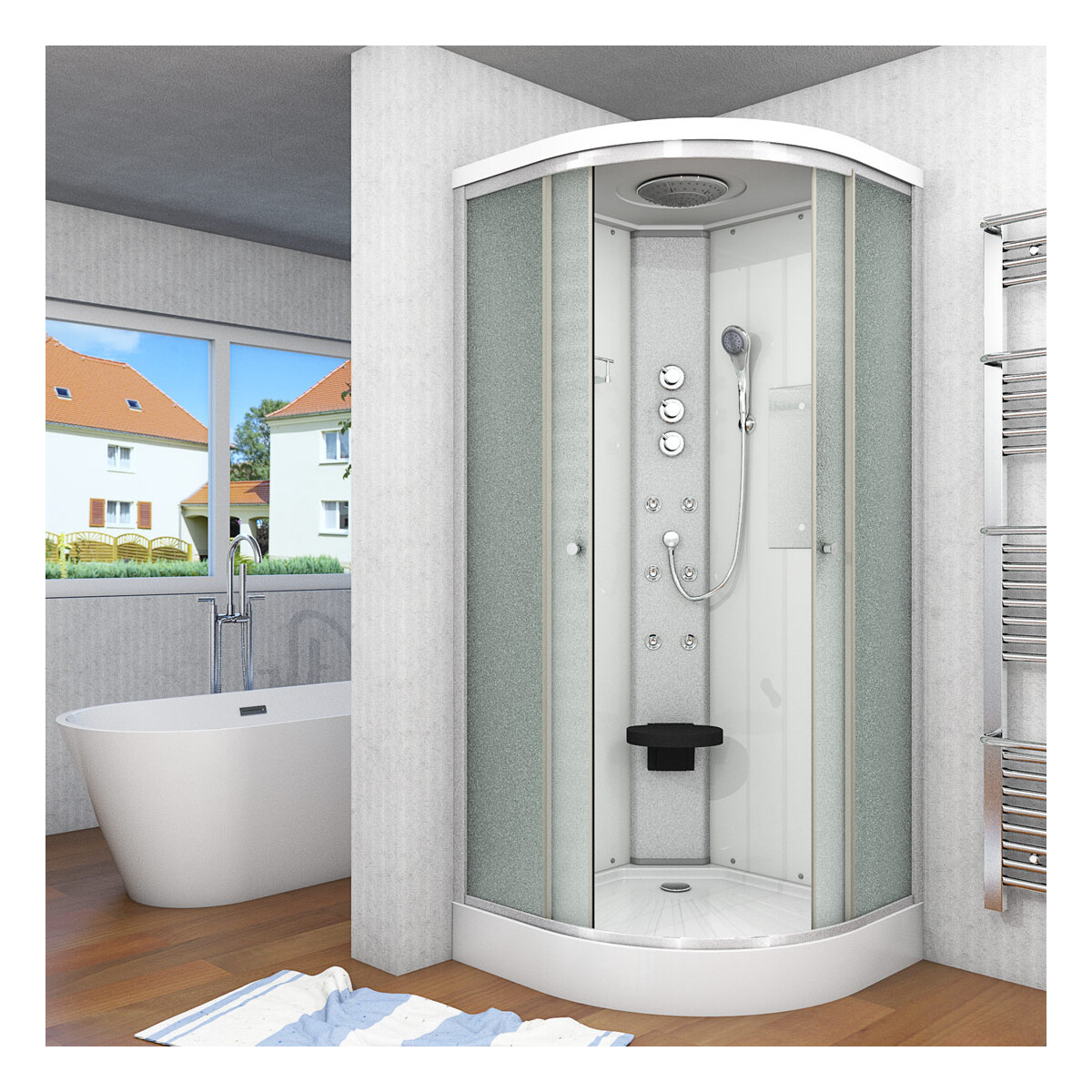 Duschkabine Fertigdusche Dusche Komplett box