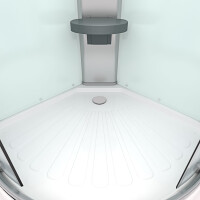 Shower enclosure prefabricated shower complete enclosure d10-10t0 90x90cm