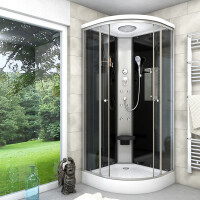 Duschkabine Fertigdusche Dusche Komplettkabine D10-13T0 90x90cm OHNE 2K Scheiben Versiegelung
