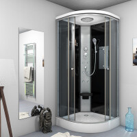 Duschkabine Fertigdusche Dusche Komplettkabine D10-13T0-EC 90x90cm MIT 2K Scheiben Versiegelung
