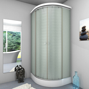 Duschkabine Fertigdusche Dusche Komplettkabine D10-20M0 100x100cm