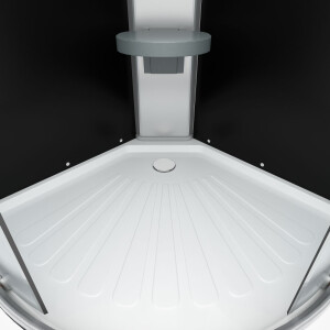Duschkabine Fertigdusche Dusche Komplettkabine D10-23T0-EC 100x100cm MIT 2K Scheiben Versiegelung