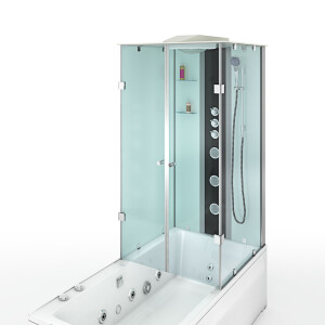 Whirlpool Dusche Kombination K05-L02-WP 180x90 cm ohne 2K Scheiben Versiegelung