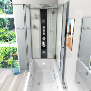 Whirlpool Dusche Kombination K05-R03-WP-ALL 90x180 cm