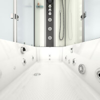 Whirlpool Dusche Kombination K05-R03-WP 90x180 cm ohne 2K Scheiben Versiegelung