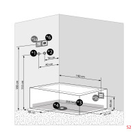 Whirlpool Dusche Kombination K05-R03-WP-EC 90x180 cm mit 2K Scheiben Versiegelung