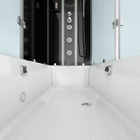 Dusche Wanne Kombination K05-L30 180x90 cm ohne 2K Scheiben Versiegelung