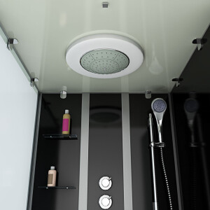 Whirlpool Dusche Kombination K05-R32-WP-EC 90x180 cm mit 2K Scheiben Versiegelung