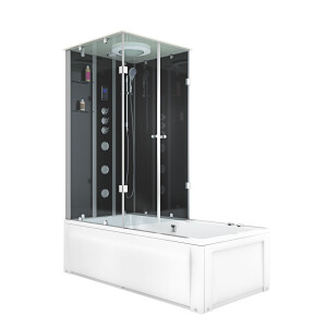 Whirlpool Dusche Kombination K05-R33-WP 90x180 cm ohne 2K Scheiben Versiegelung