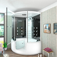Steam shower whirlpool shower enclosure k60-sw-eh