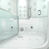 Steam shower whirlpool shower enclosure k60-ws-th-ec-sc
