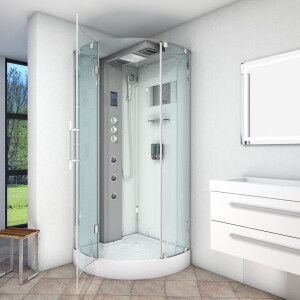 AcquaVapore d37-10l3 Shower Steam shower Shower cubicle -Th. 90x90 without 2k pane sealing