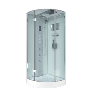 AcquaVapore d37-10l3-ec Shower Steam shower Shower cubicle -Th. 90x90 with 2k pane sealing