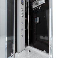 AcquaVapore D37-13L1-EC Dusche Duschtempel Komplett Duschkabine -Th. 90x90 MIT 2K Scheiben Versiegelung