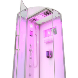 AcquaVapore d37-20l0 Shower Shower cubicle complete shower cubicle 100x100 without 2k pane sealing