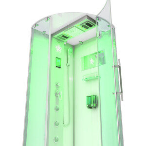 AcquaVapore d37-10r2 Shower Steam shower Shower cubicle 90x90 without 2k pane sealing