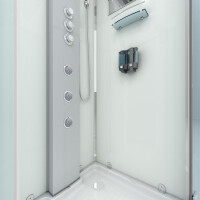 AcquaVapore d37-10r3-ec Shower Steam shower Shower cubicle -Th. 90x90 with 2k pane sealing