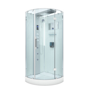 AcquaVapore d37-20r3 Shower Steam shower Shower cubicle -Th. 100x100 without 2k pane sealing