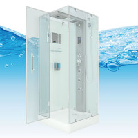 Steam shower shower enclosure d38-00l2 White 80x80