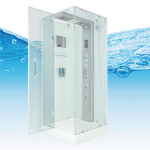 Duschkabine Dusche D38-10L1 90x90 cm ohne 2K Scheiben Versiegelung