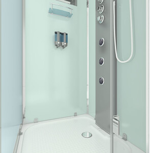 Duschkabine Dusche D38-10R1 90x90 cm ohne 2K Scheiben Versiegelung