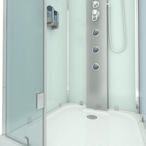 Steam shower shower enclosure d38-10l2 White 90x90