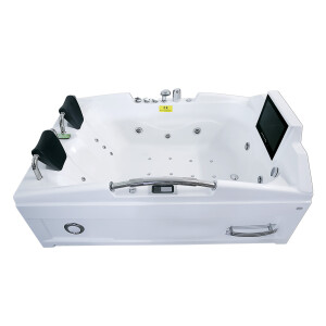 Whirlpool Vollausstattung Pool Badewanne Wanne mit TV T18L 188x120cm