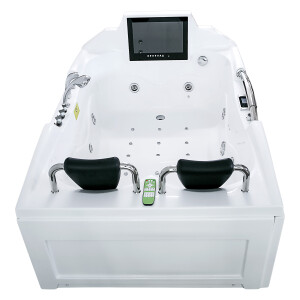 Whirlpool Vollausstattung Pool Badewanne Wanne mit TV T18L 188x120cm