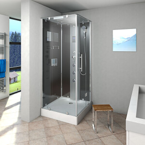Duschkabine Dusche D38-13R0 90x90 cm ohne 2K Scheiben Versiegelung