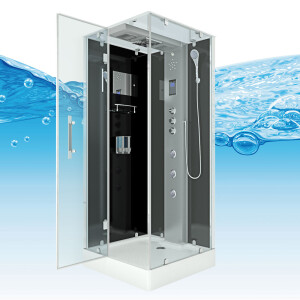 Shower enclosure shower d38-23l1 Black 100x100