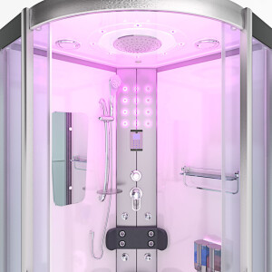 Shower enclosure shower d46-00t0 White 80x80