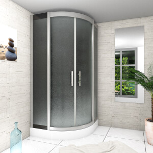 Dampfdusche Duschkabine D46-03M2-EC 80x80 cm mit 2K Scheiben Versiegelung