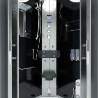 Dampfdusche Duschtempel Sauna Dusche Duschkabine D46-13M3 90x90cm OHNE 2K Scheiben Versiegelung