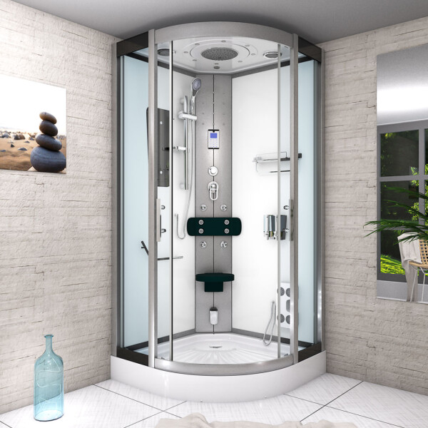 Shower enclosure shower d46-20t0-ec complete shower ready shower 100x100 cm