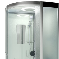 Dampfdusche Duschtempel Sauna Dusche Duschkabine D46-20M2 100x100cm OHNE 2K Scheiben Versiegelung
