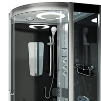 Shower enclosure shower d46-23t1-ec Black 100x100