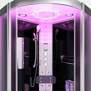 Shower enclosure shower d46-23m1 complete shower ready shower 100x100 cm