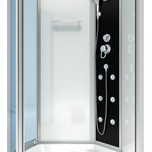 Kombination Badewanne Dusche K50-R00 100x170 cm ohne 2K Scheiben Versiegelung