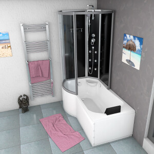 Combination bathtub shower k50-r30 shower temple 100x170 cm