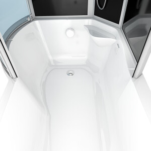 Kombination Badewanne Dusche K50-R30-EC 100x170 cm mit 2K Scheiben Versiegelung