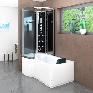 Combination bathtub shower k50-r31 shower temple 100x170 cm
