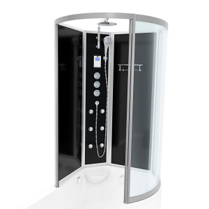 Kombination Badewanne Dusche K50-L33-EC 170x100 cm mit 2K Scheiben Versiegelung