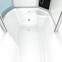 Kombination Badewanne Dusche K55-R01 98x170cm OHNE 2K Scheiben Versiegelung